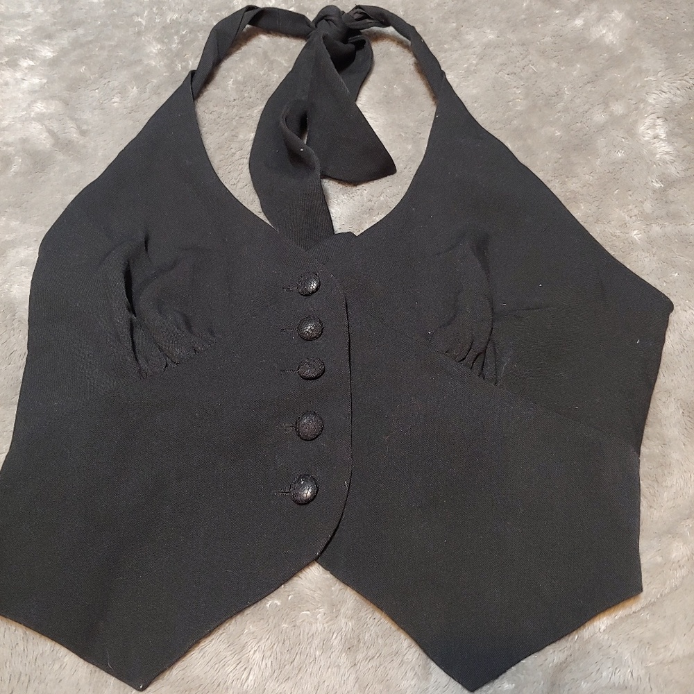 Black, Formal Vest